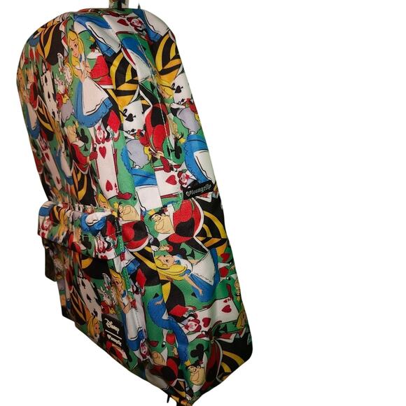 Loungefly Alice in Wonderland AOP Backpack – OG Heart Logo – 2018 – NWT – Rare